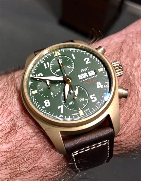 iwc spitfire bronze 39mm|iwc spitfire chronograph bronze.